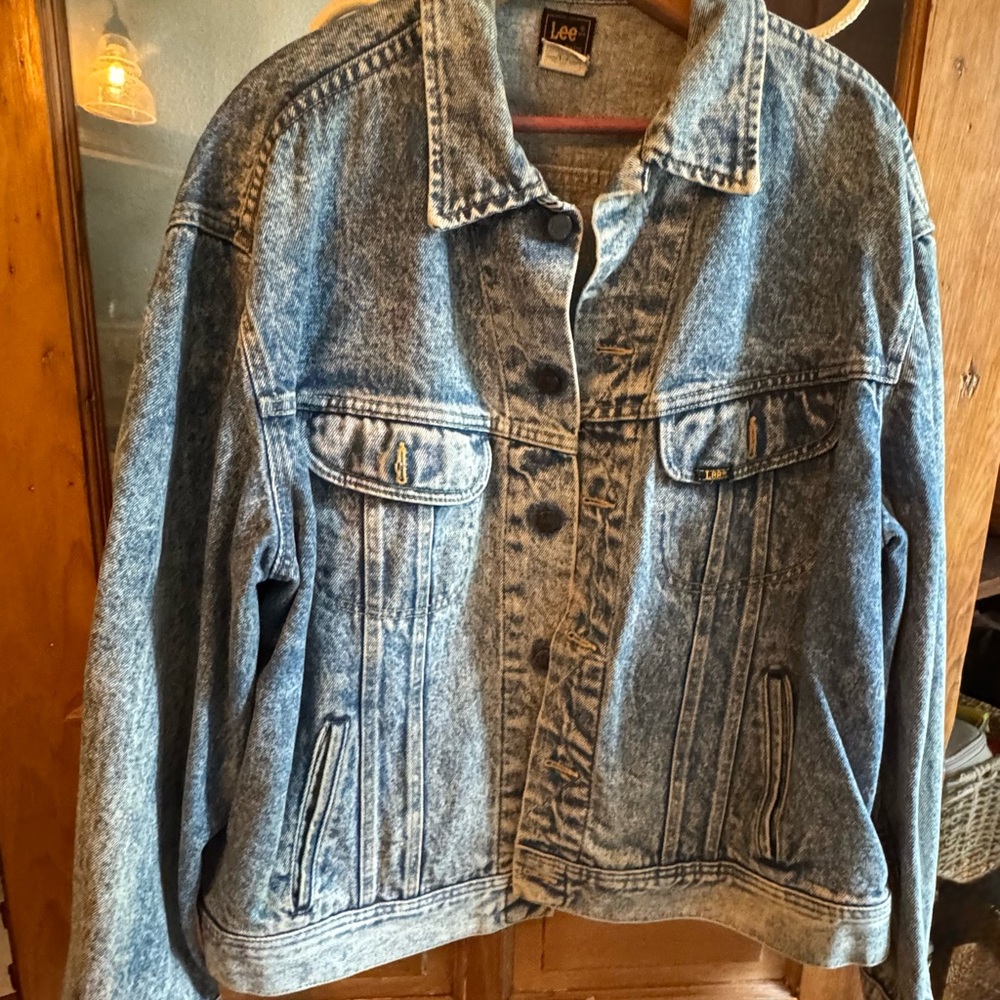 Lee Unisex Faded Blue Denim Jacket